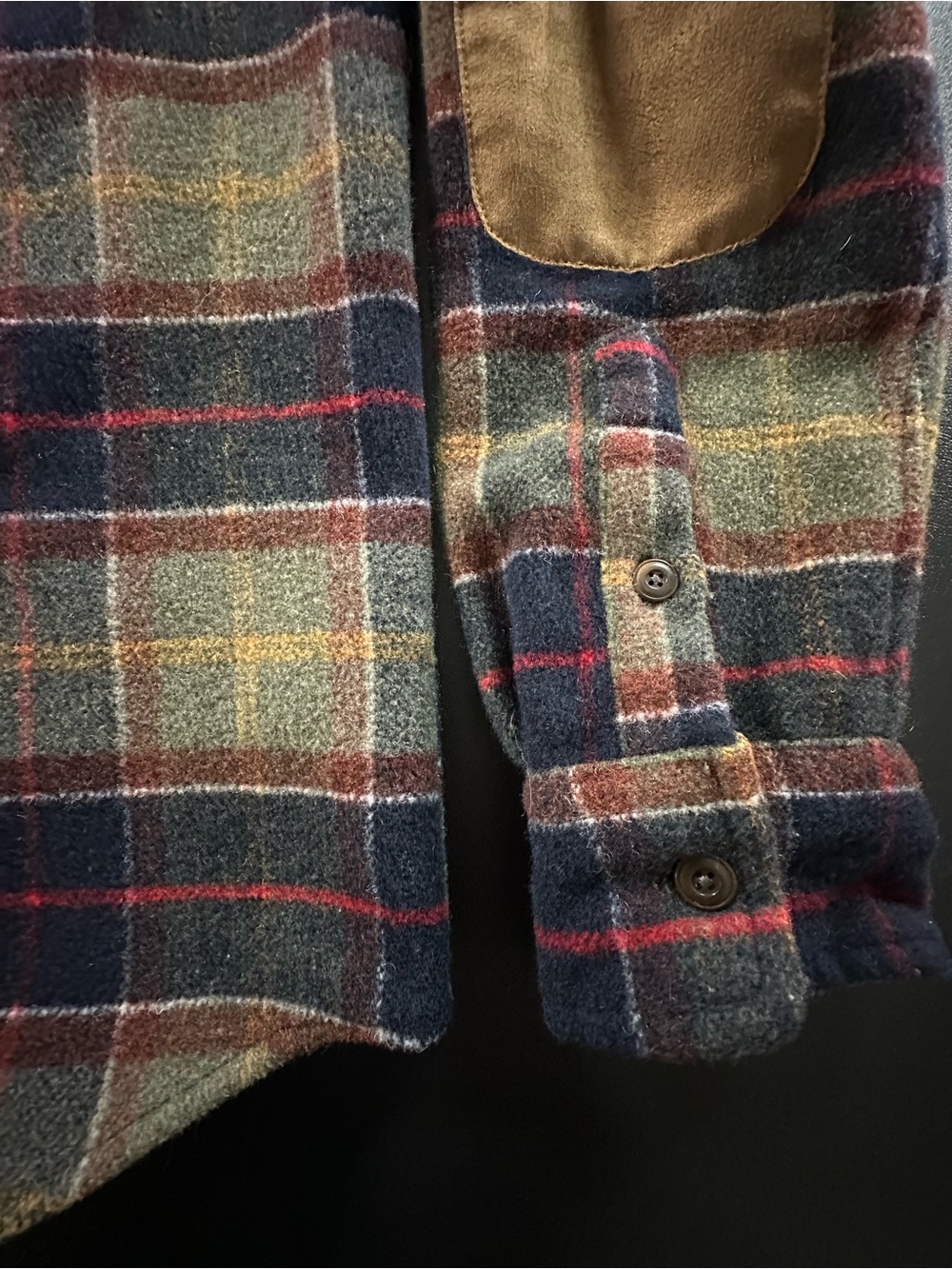 Lucky Brand Olive & Black Plaid Wool-Blend Shirt Jacket - Picture 3 of 6